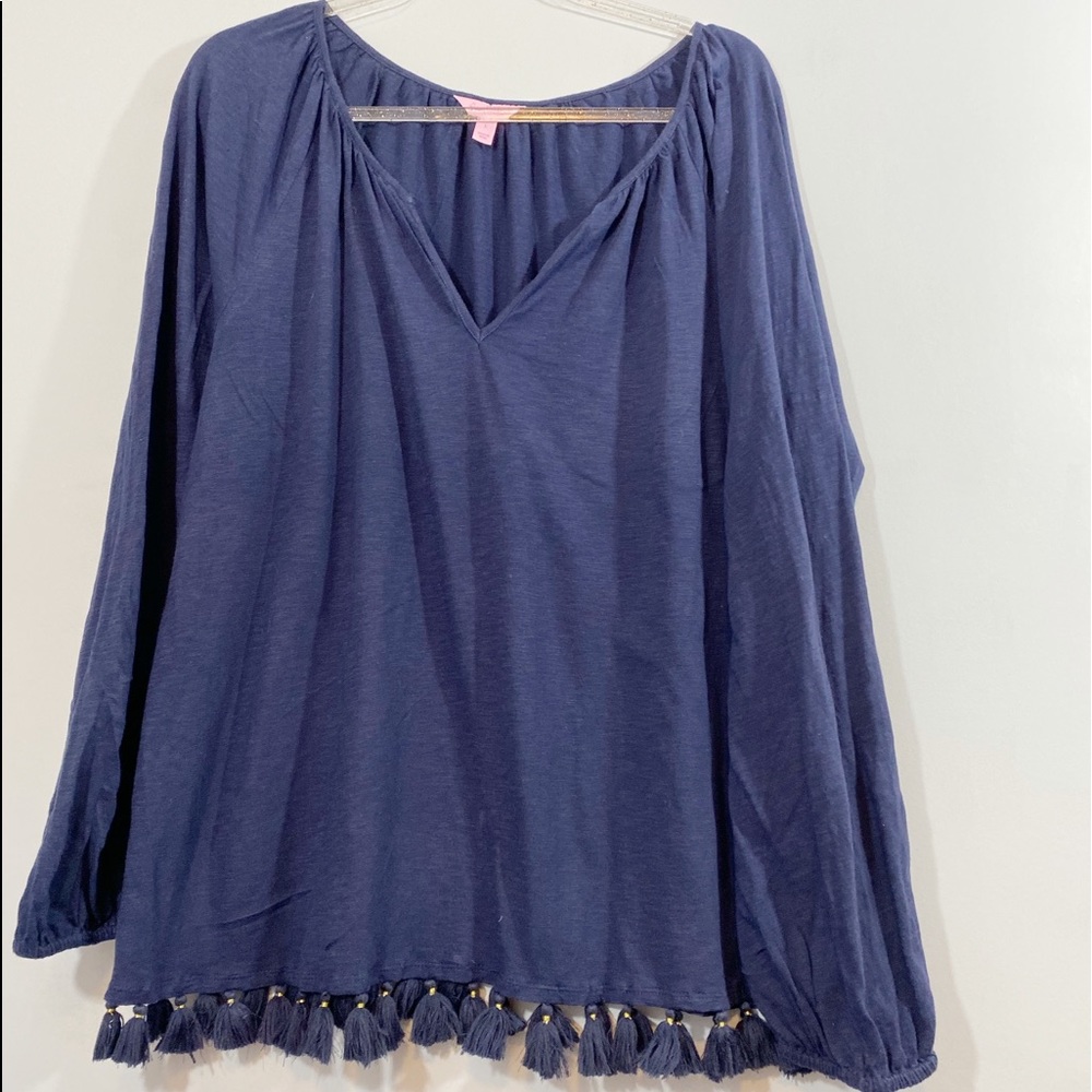 Lilly Pulitzer women’s Blue top size Large